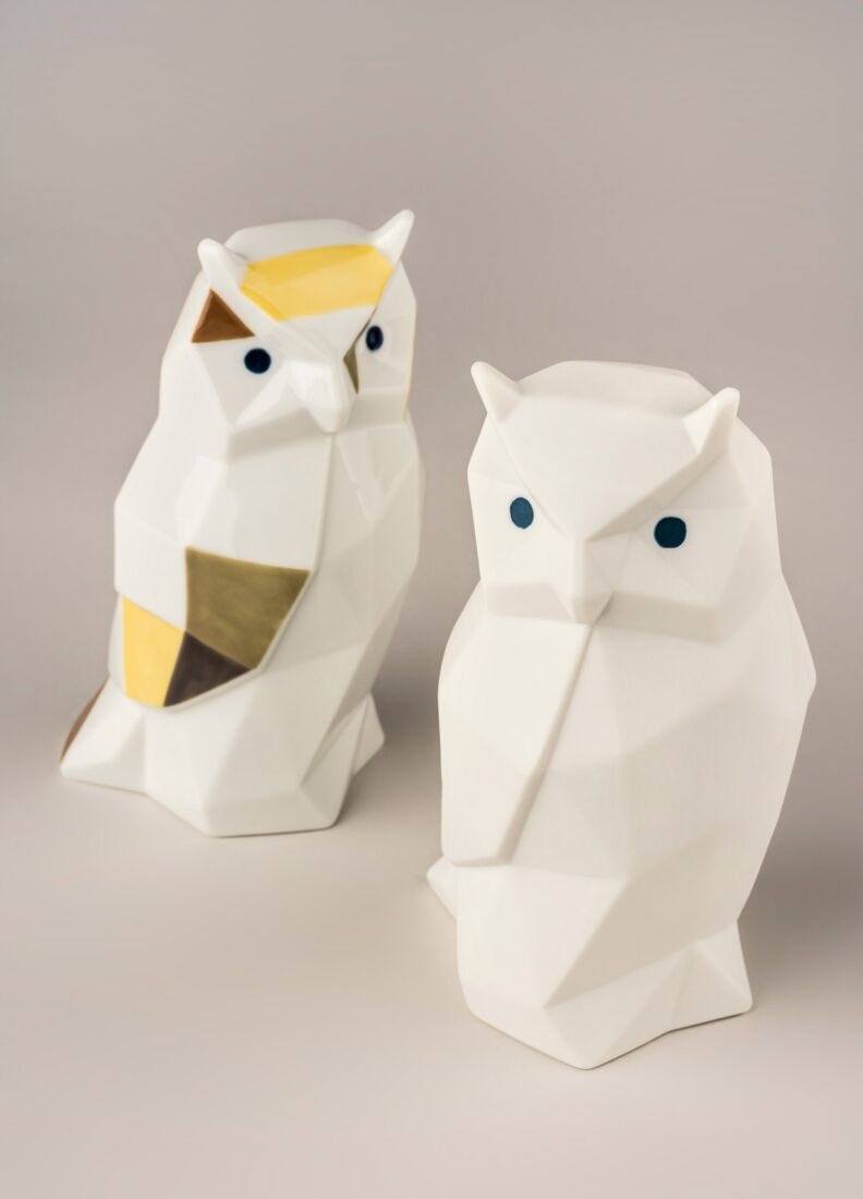 Lladro Owl  White-1