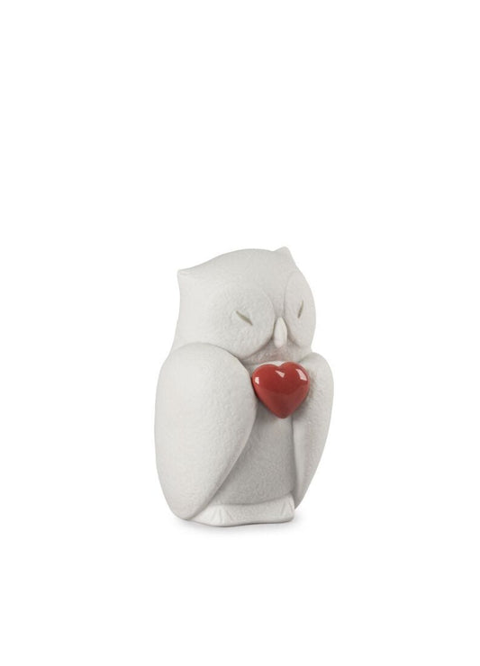 Lladro Reese Intuitive Owl Matte White-0