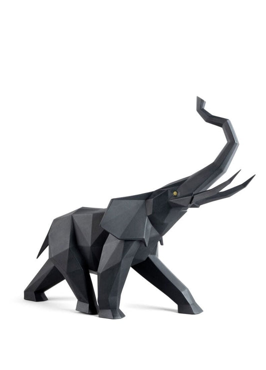 Lladro Elephant Black Matte-0