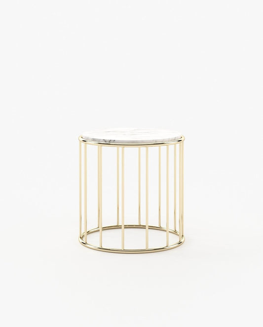 Laskasas STILL Nest & Side Table Carrara Marble-0