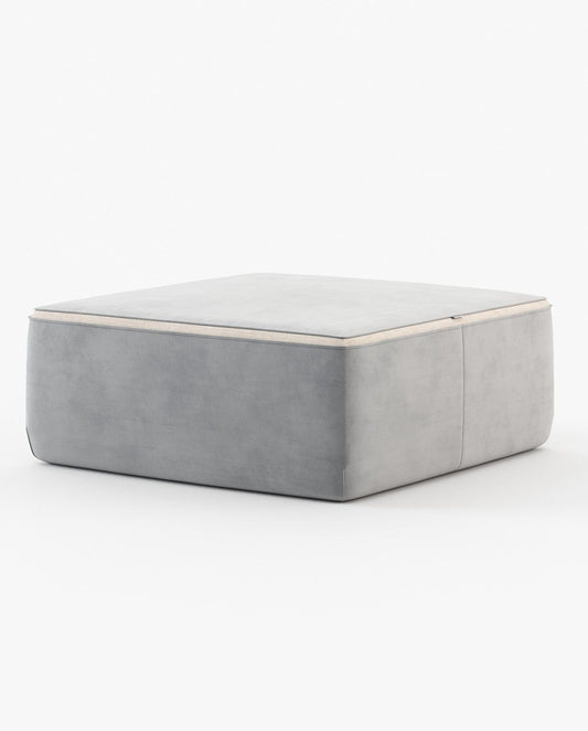 Laskasas MOORE Footstool & Pouf Vienna Light Grey-0