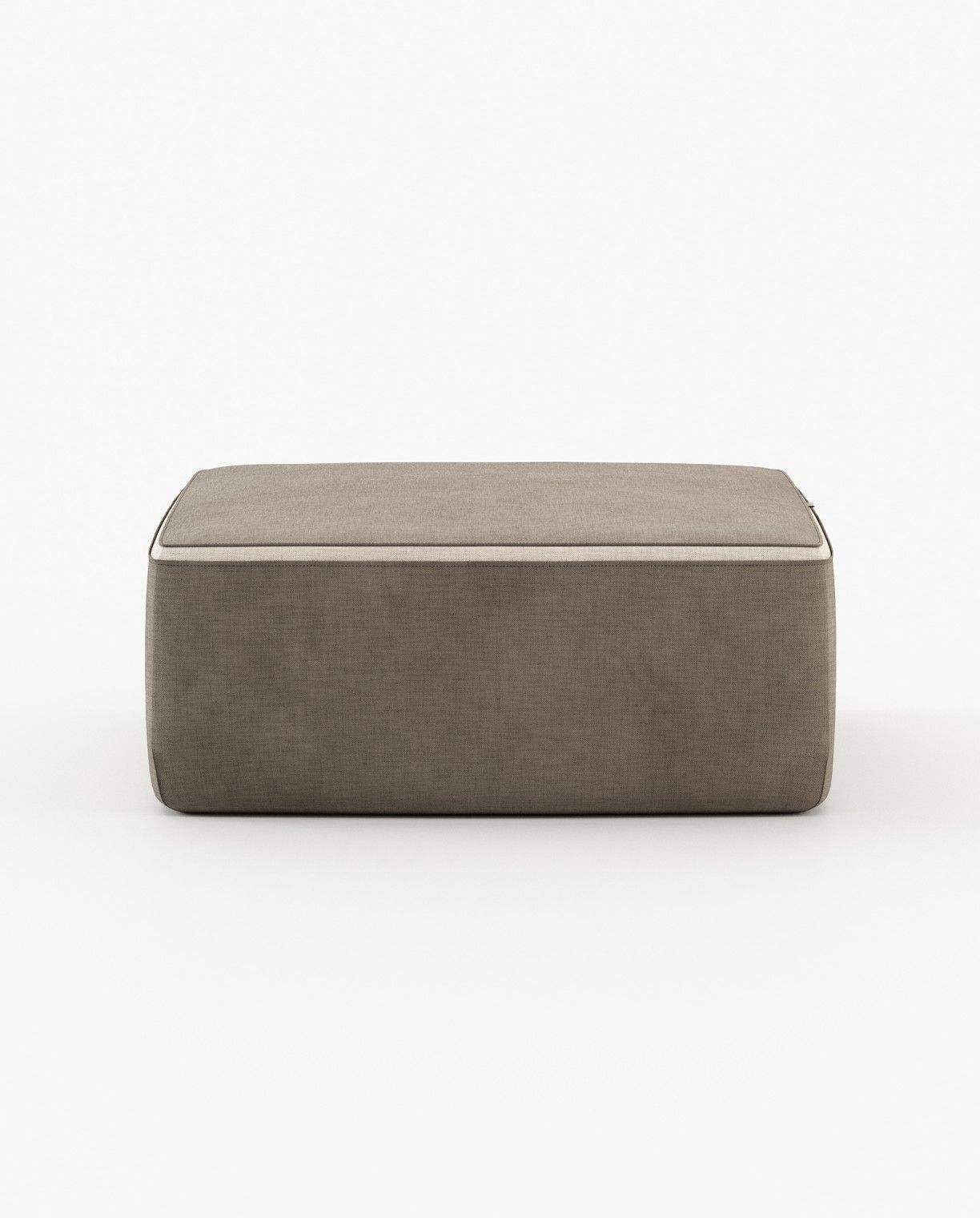 Laskasas MOORE Footstool & Pouf Xangai Taupe-1