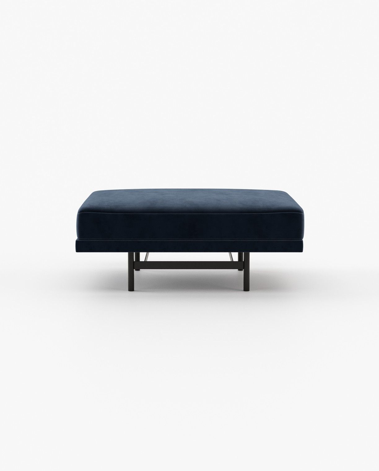 Laskasas STEWART Footstool & Pouf Vienna Deep Blue-1