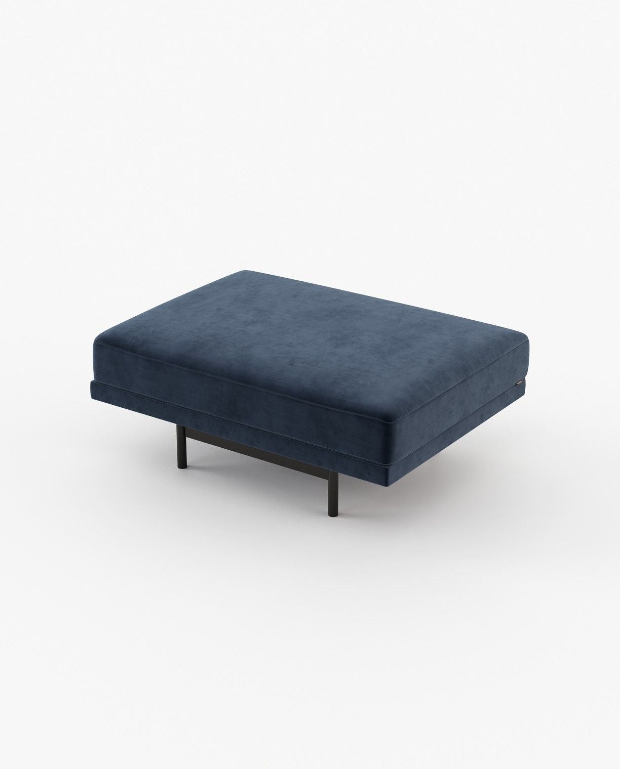 Laskasas STEWART Footstool & Pouf Vienna Deep Blue-2