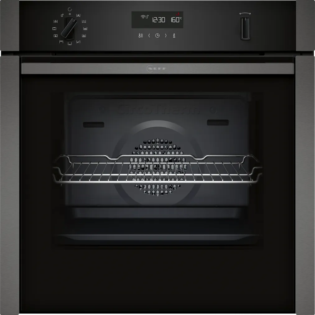 Neff B6ACH7HG0B N 50  Slide & Hide Pyrolytic Single Oven Graphite-0