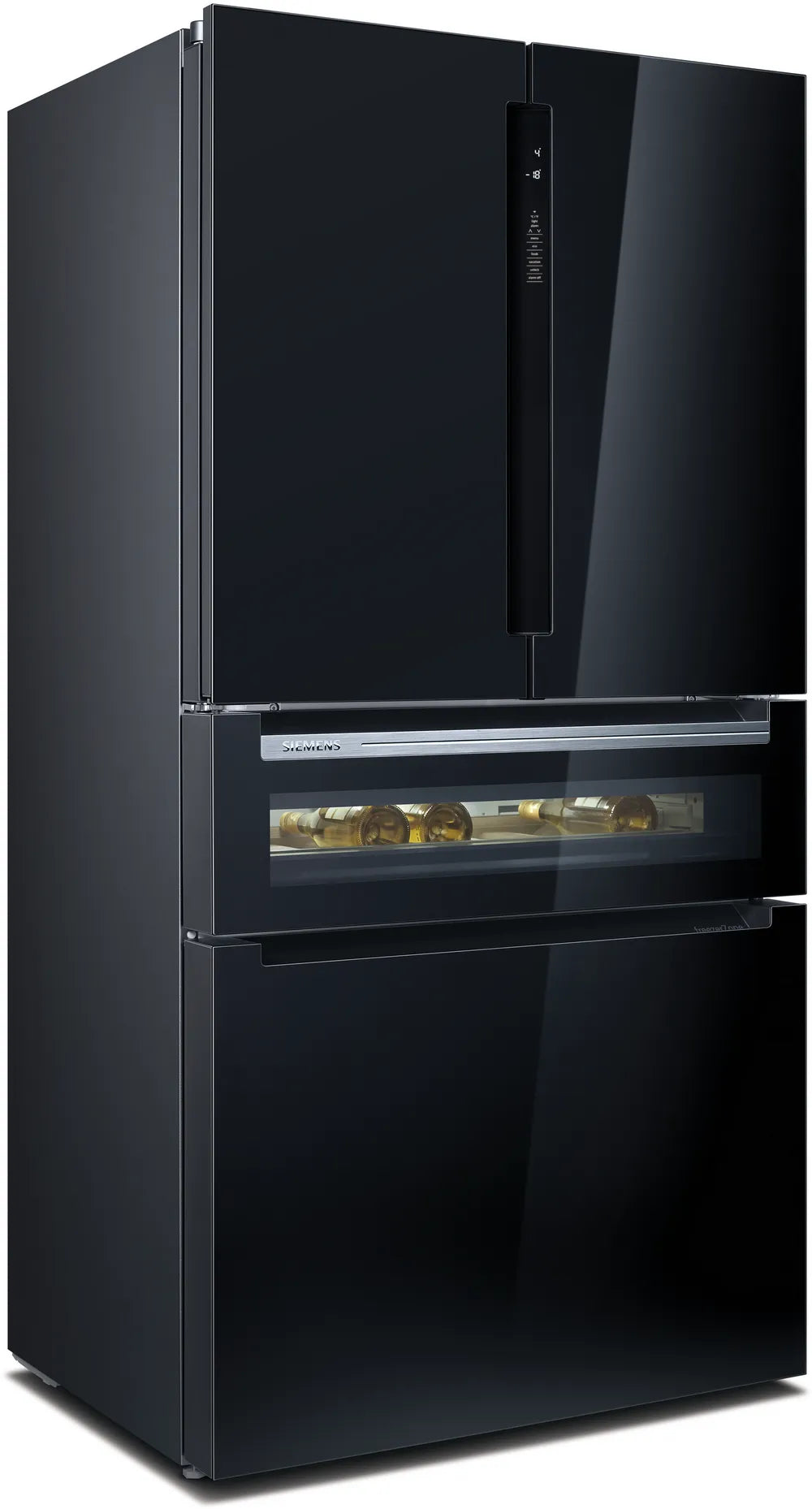 Siemens KF96RSBEA iQ700  183x91cm American Fridge Freezer Black Glass-0