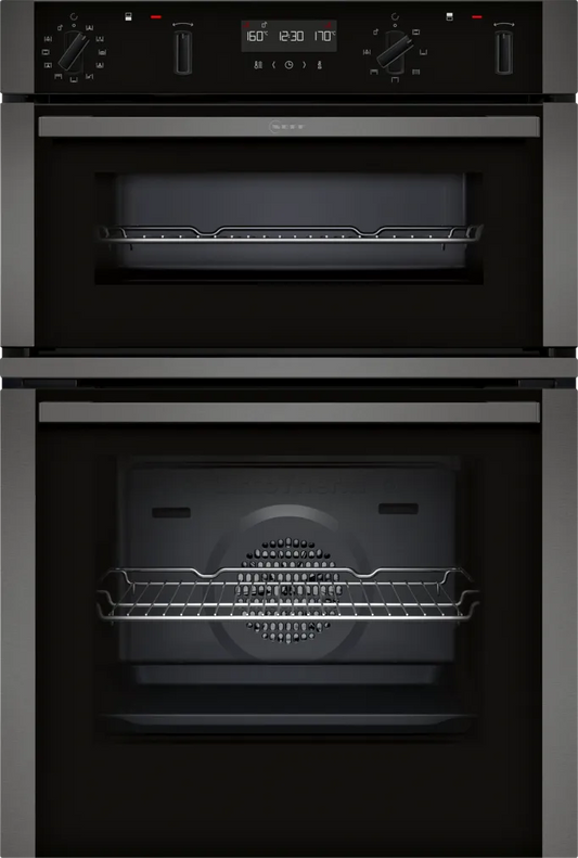 Neff U2ACM7HG0B N 50  Pyrolytic Double Oven Graphite-0