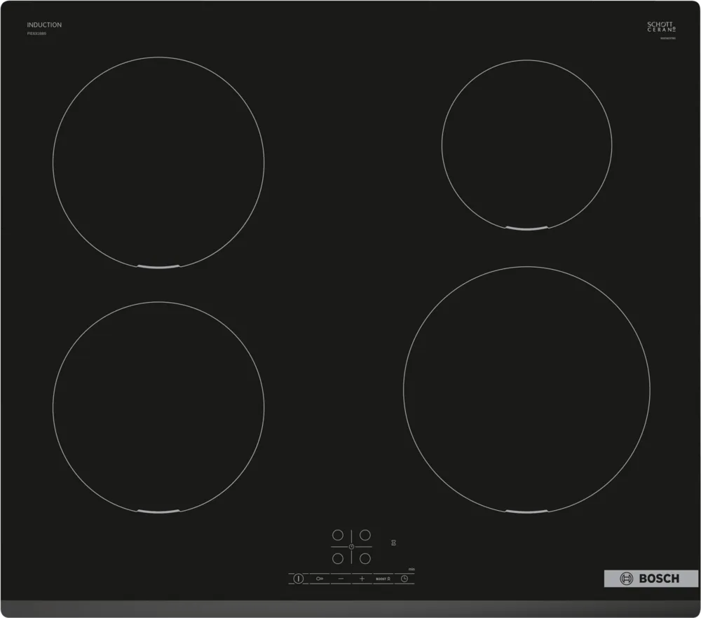 Bosch PIE631BB5E Series 4  60cm Induction Hob Black glass-0