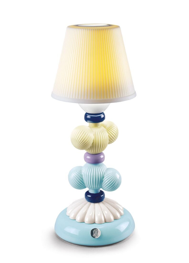 Lladro Cactus Firefly lamp (yellow & blue)-0