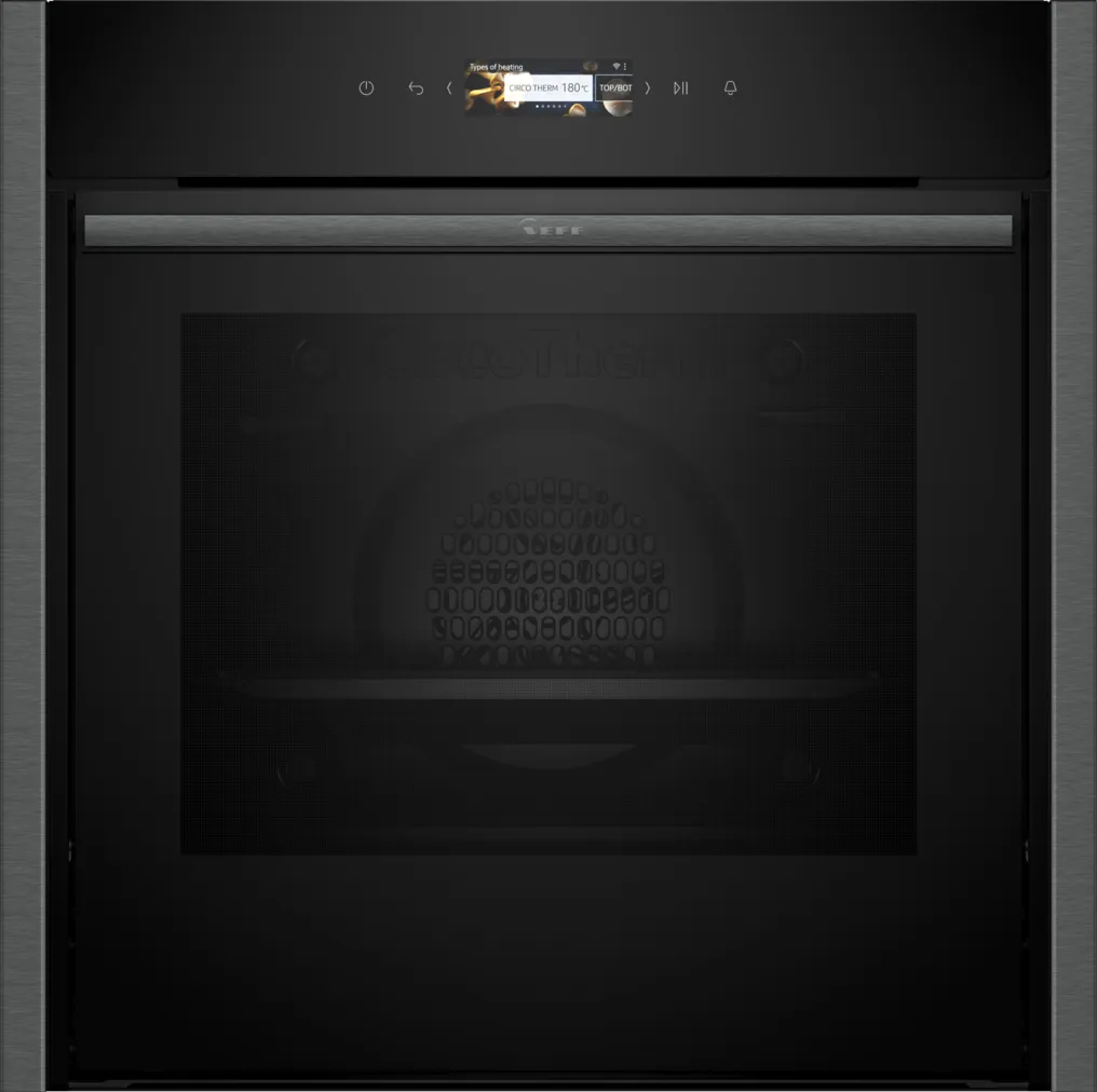 Neff B54CR71G0B N 70  Slide & Hide Pyrolytic Single Oven Graphite-0