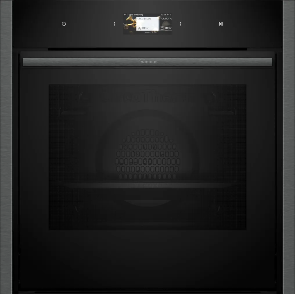 Neff B64CS71G0B N 90  Slide & Hide Pyrolytic Single Oven Graphite-0