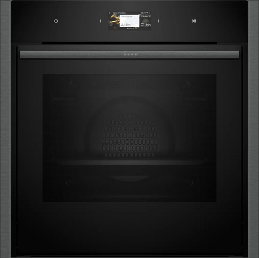 Neff B64CS71G0B N 90  Slide & Hide Pyrolytic Single Oven Graphite-0