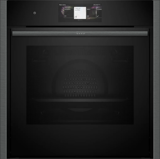 Neff B64CT73G0B N 90  Slide & Hide Pyrolytic Single Oven Graphite-0