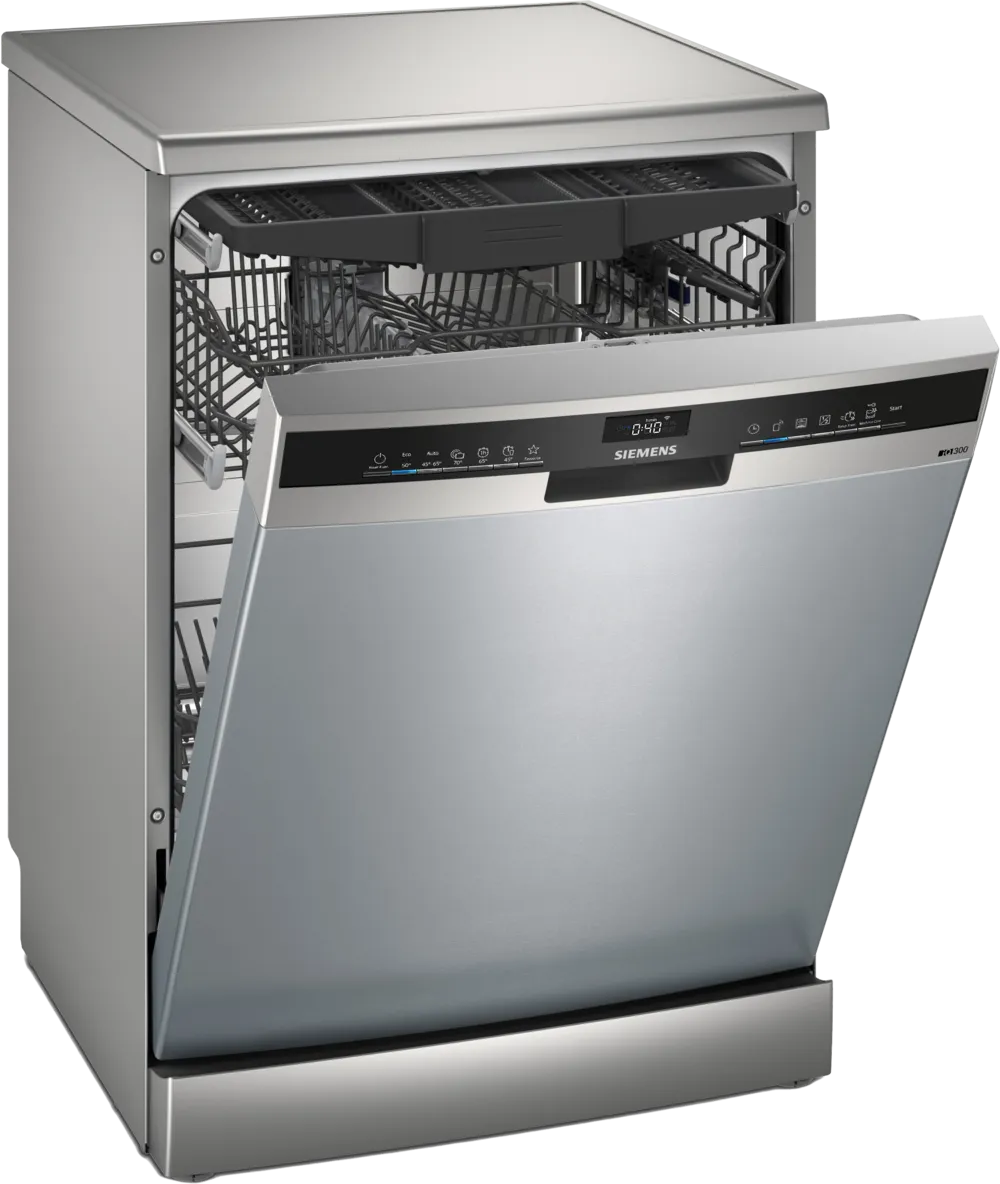 Siemens SN23EI03ME iQ300  60cm Freestanding Dishwasher Stainless Steel-0