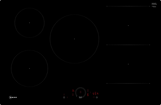 Neff T58PHW1L0 N 70  80cm  Induction Hob Black Glass-0