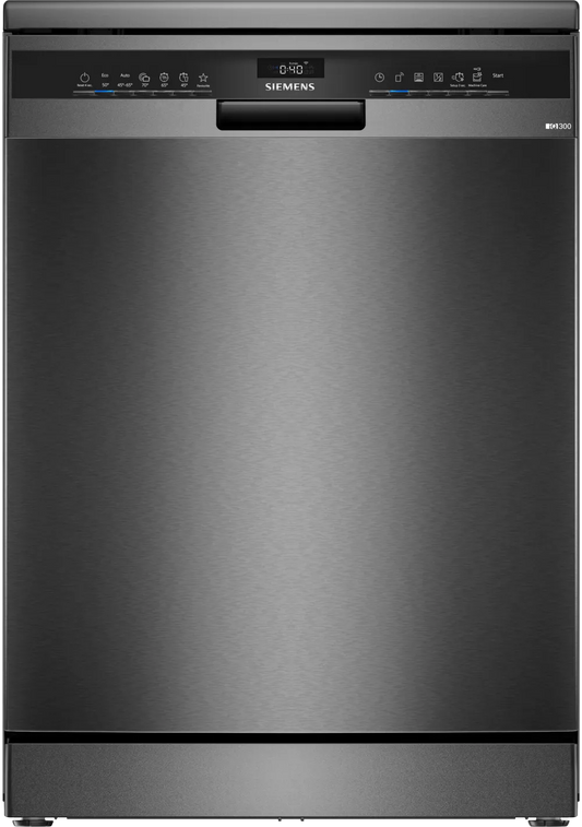 Siemens SN23EC03ME iQ300  60cm Freestanding Dishwasher Black Steel-0