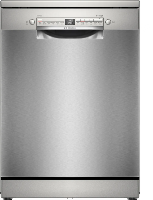 Bosch SMS2HVI67G Series 2  60cm Freestanding Dishwasher Silver Inox-0