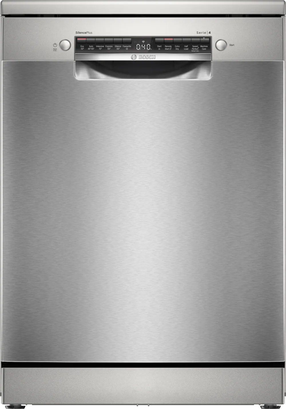 Bosch SMS4EKI06G Series 4  60cm Freestanding Dishwasher Silver Inox-0