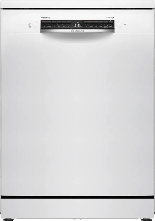 Bosch SMS4EKW06G Series 4  60cm Freestanding Dishwasher White-0