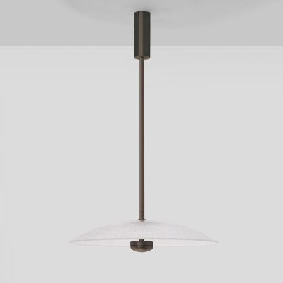 CTO Lighting Cielo Large Pendant Light bronze with fritted glass-0