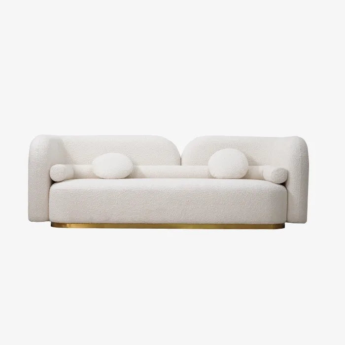 Araco Sienna 3 Seater Sofa White Boucle