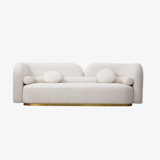 Araco Sienna 3 Seater Sofa White Boucle