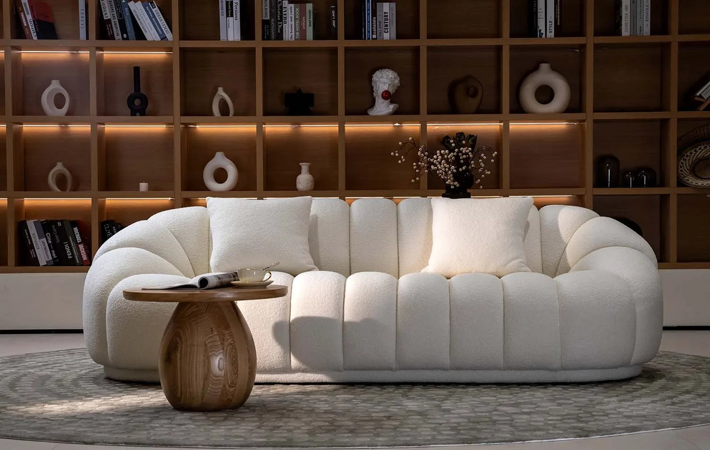 Araco Aspen 3 Seater Sofa White