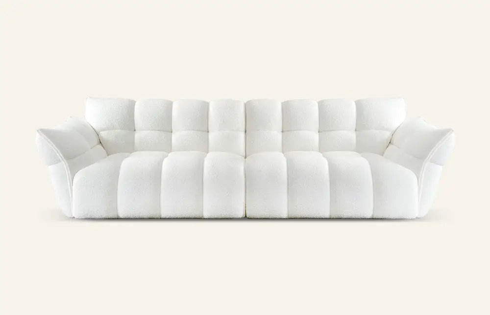 Araco Hunter Modular Left Hand Sofa White Boucle