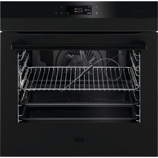 AEG BSK778380T SteamCrisp Single Oven Matt Black