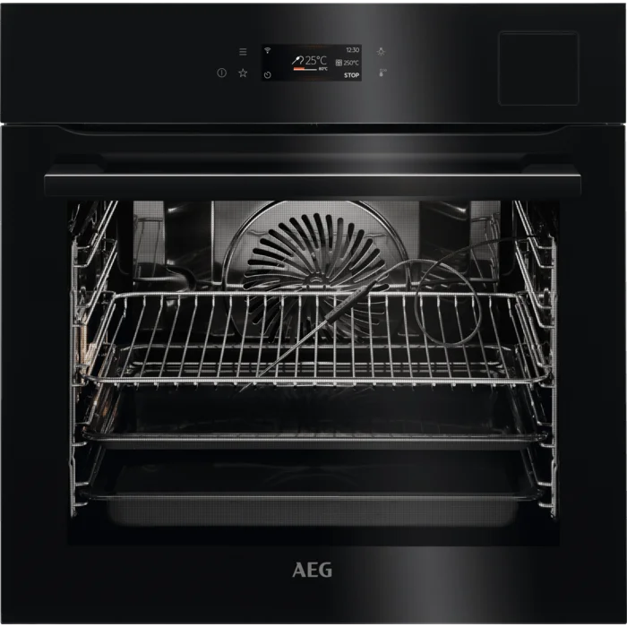 AEG BSK798280B SteamPro Sous Vide Single Oven Black Gloss