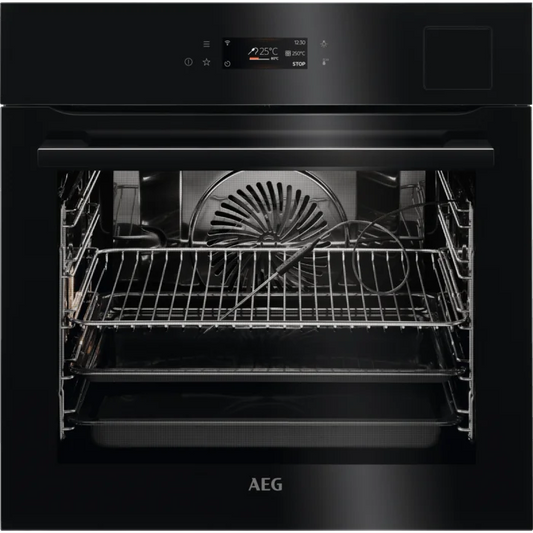 AEG BSK798280B SteamPro Sous Vide Single Oven Black Gloss