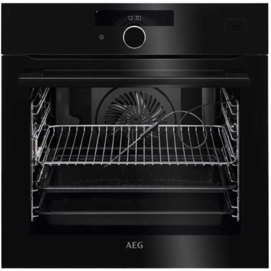 AEG BSK999330B SteamPro Sous Vide Single Oven Black Gloss