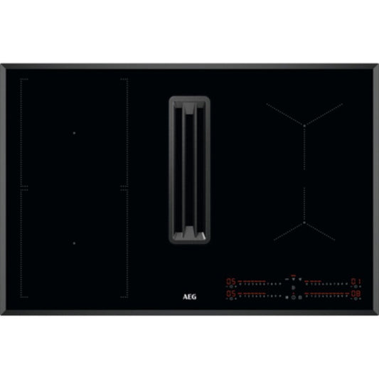 AEG CCE84543FB 80cm Venting Hob Black Glass