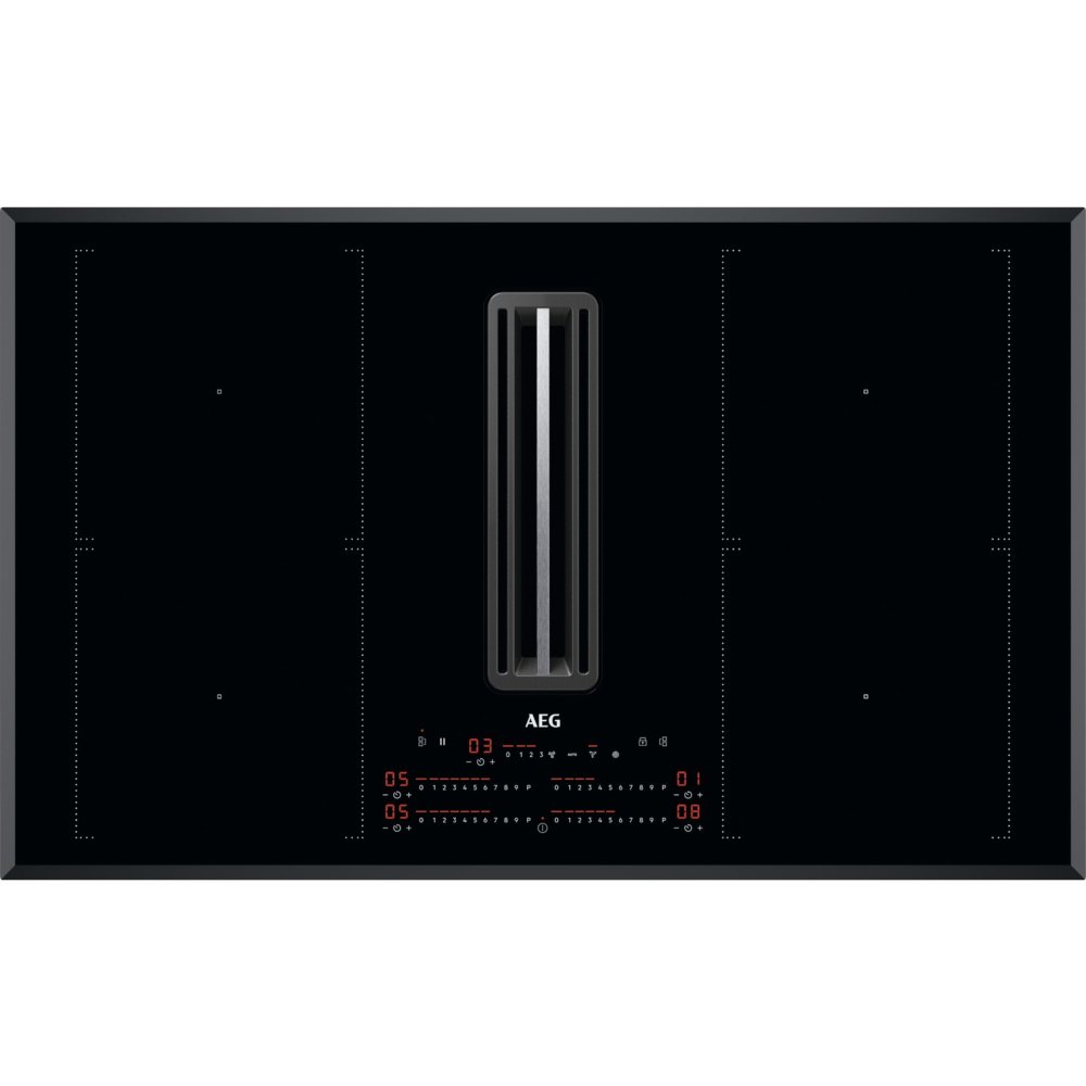 AEG CCE84751FB 80cm Venting Hob Black Glass