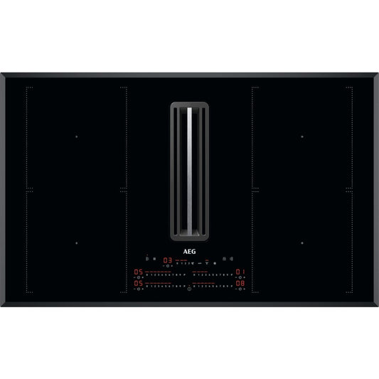 AEG CCE84751FB 80cm Venting Hob Black Glass