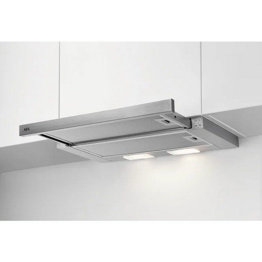 AEG DPB3632S 60cm Telescopic Hood Silver