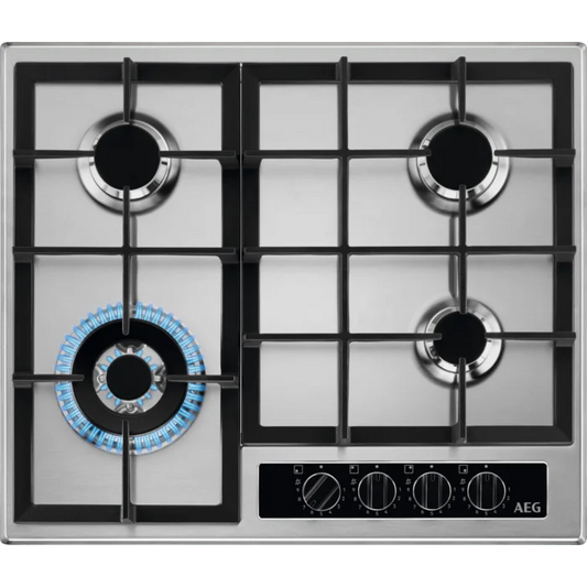 AEG HGB64420YM 60cm Gas Hob Stainless Steel