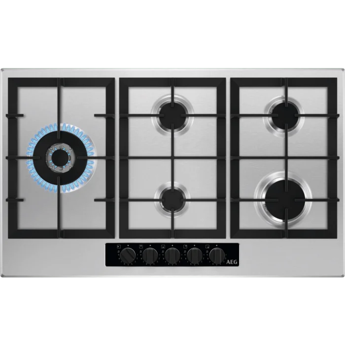 AEG HGB95522YM 90cm Gas Hob Stainless Steel