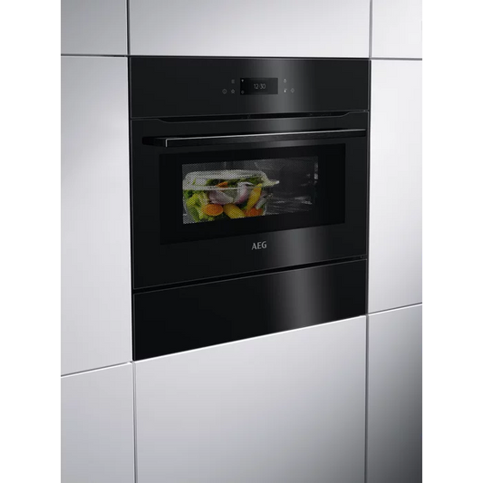 AEG KMK768080B Combination Oven Black Gloss