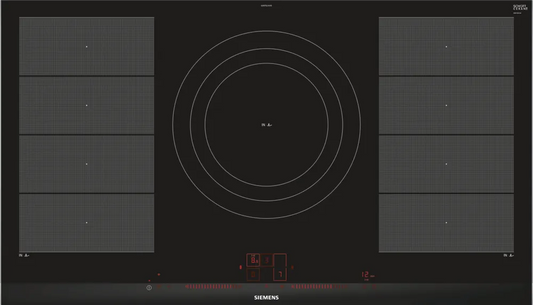 Siemens EX975LVV1E iQ700  90cm Flex Induction Hob Black Glass-0