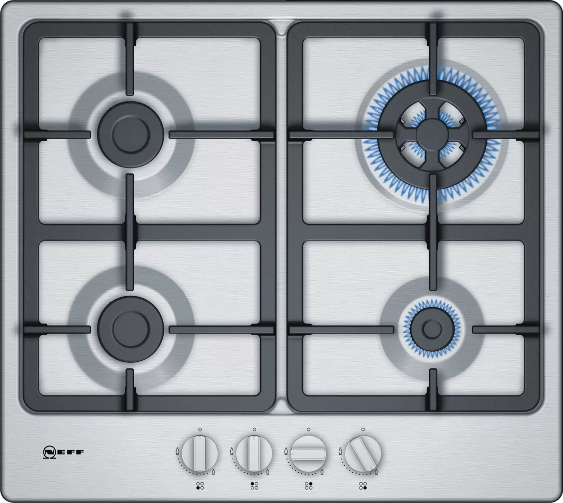 Neff T26BB59N0 N 50  60cm Gas Hob Stainless Steel-0