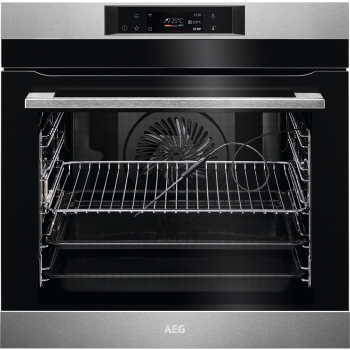 AEG BPK748380M SenseCook Single Oven Stainless Steel