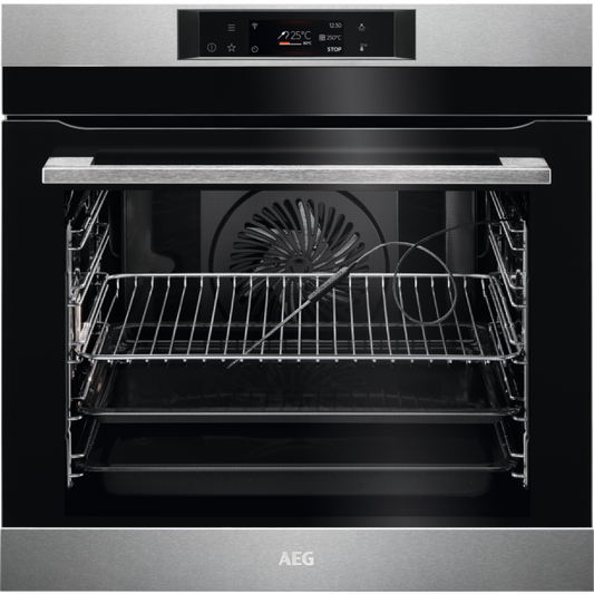 AEG BPK748380M SenseCook Single Oven Stainless Steel