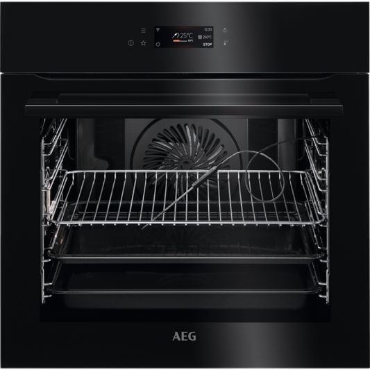 AEG BPK748380B SenseCook Single Oven Black Gloss