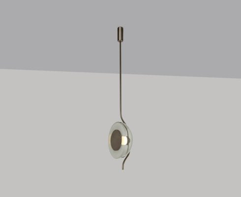 CTO Lighting Pendulum - DALI-B Pendant Light bronze with smoked glass-0