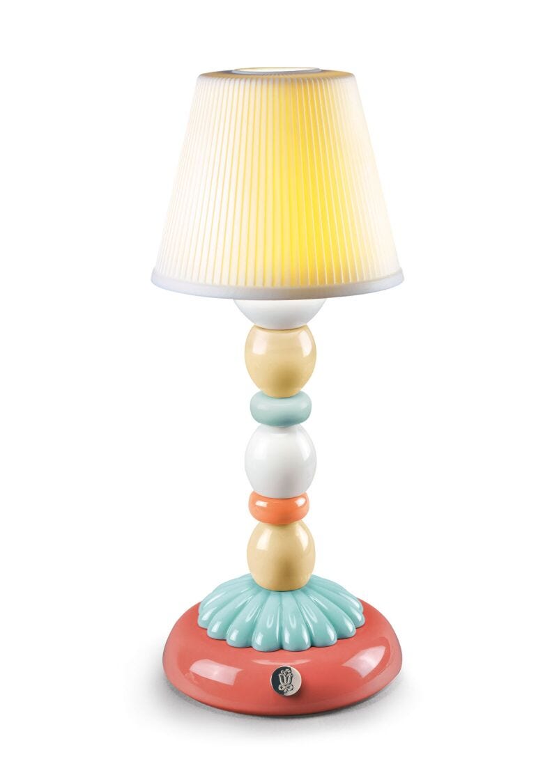 Lladro Palm Firefly lamp (pale blue)-0