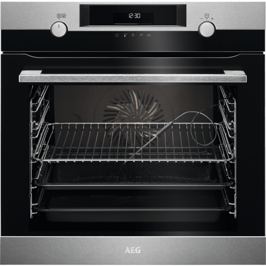 AEG BPK355061M SteamBake Single Oven Stainless Steel - Araco Interiors