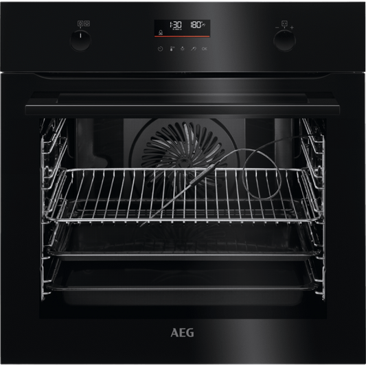 AEG BPK556260B SenseCook Single Oven Black - Araco Interiors