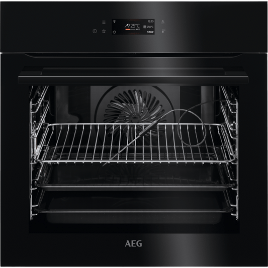 AEG BPK748380B SenseCook Single Oven Black Gloss - Araco Interiors