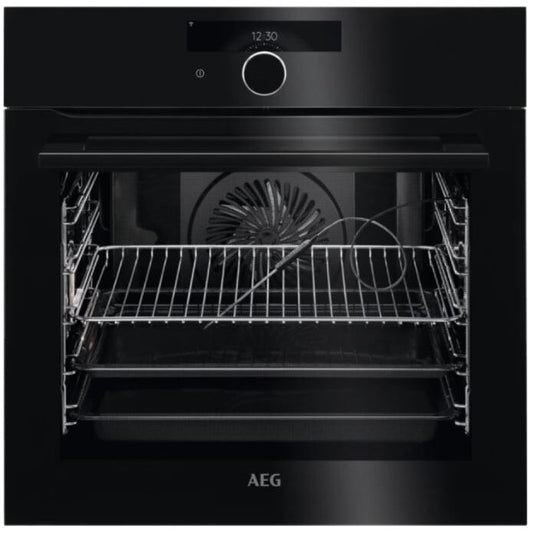 AEG BPK948330B SenseCook Single Oven Black Gloss - Araco Interiors